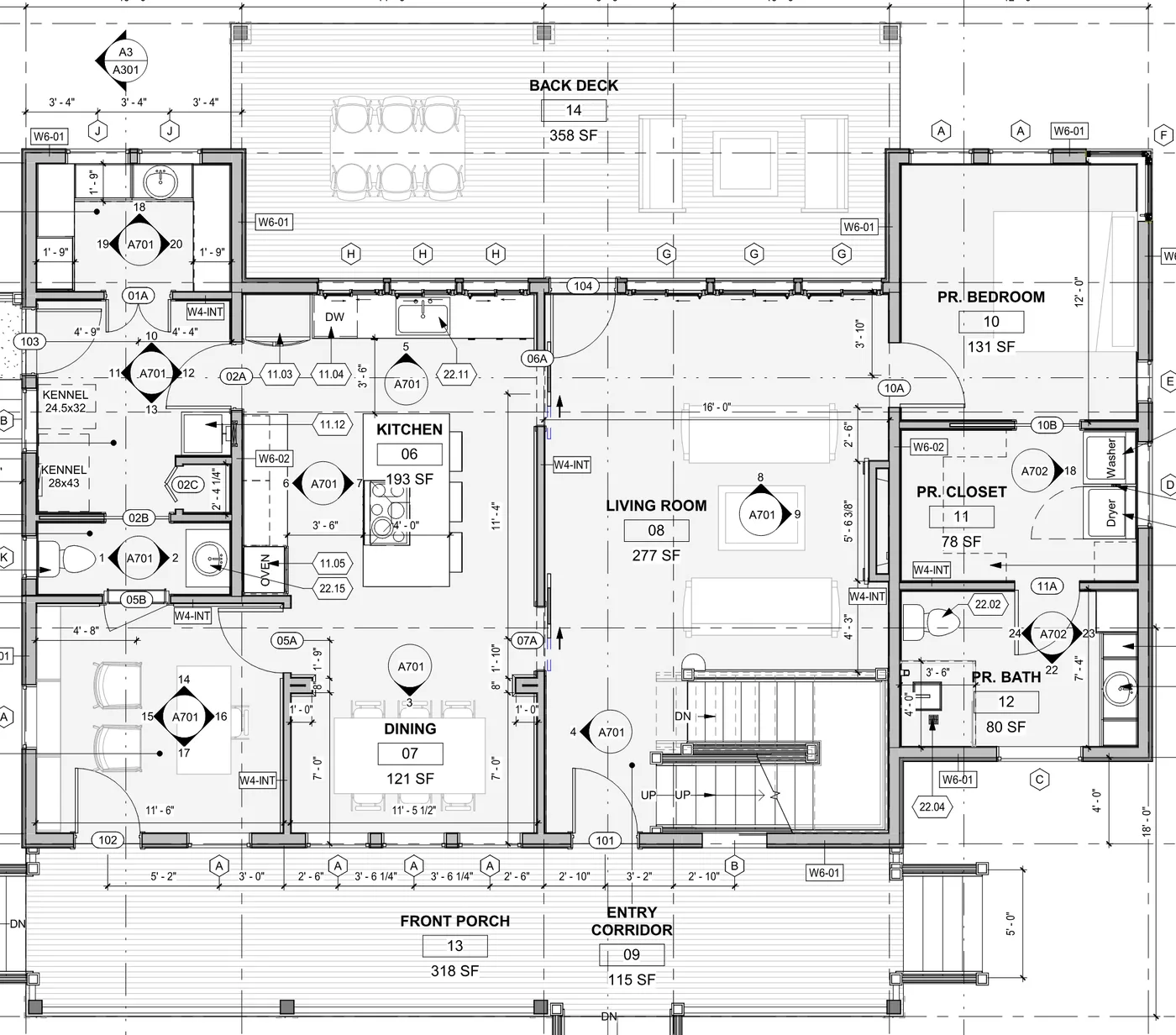 Sample architectural plan used in Vega's interactive room measurement demo